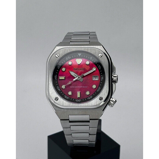 Custom Seiko Mod • Red Pearl MOP BR05 • 42mm